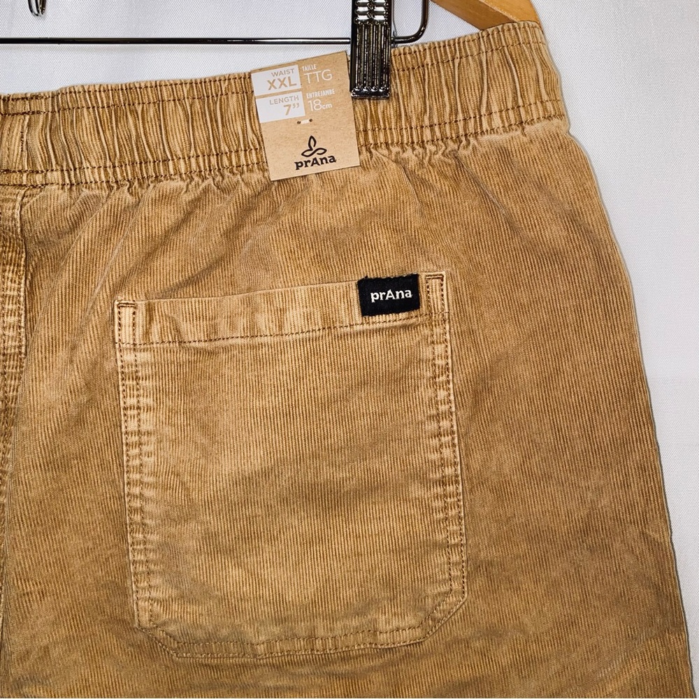 Men’s prAna Tan Corduroy Canyon Camp Shorts Sz XXL - Picture 6 of 11